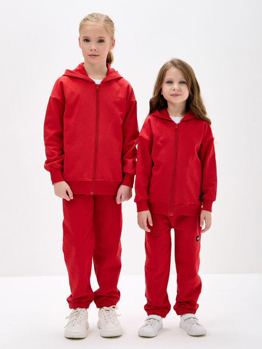 Красная толстовка для девочки - Kogankids фото 41
