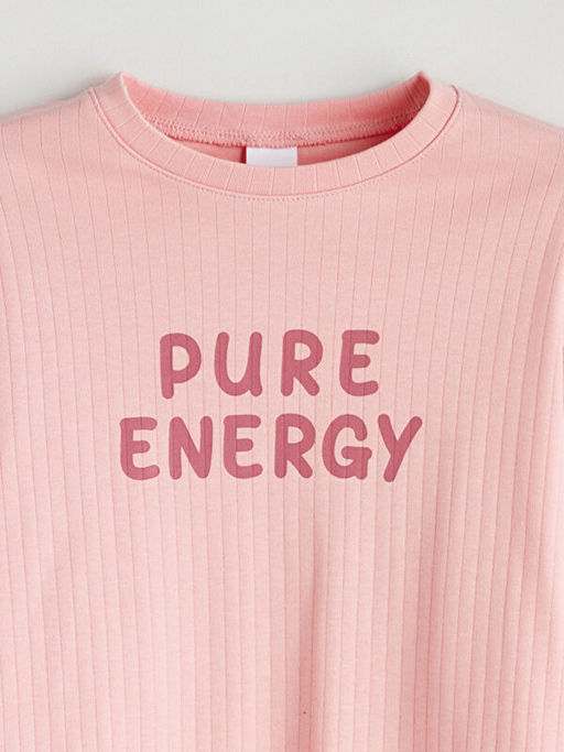 Bisiklet Yaka K?z ?ocuk Pijama Tak?m?