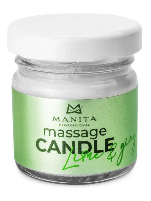 Manita Professional Свеча массажная / Lime & Ginger, 30 мл