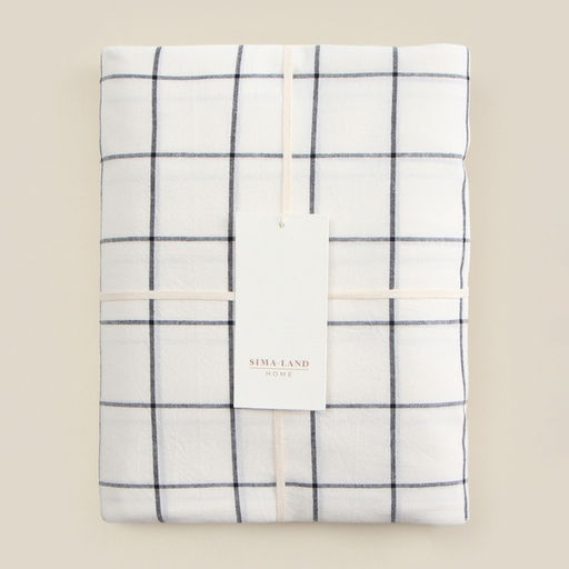 Простыня на резинке 1.5-спальная SL Home Cotton, 140200+30 см, жатый хлопок - Sima-land home фото 8