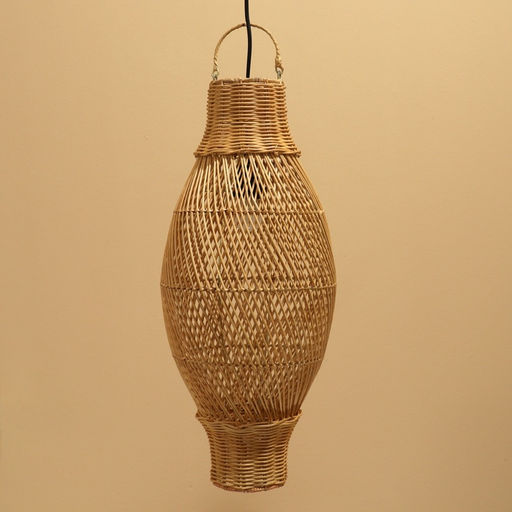 Светильник потолочный из ротанга «Сухарто», 1×120 Вт, Е27, 25×25×60 см