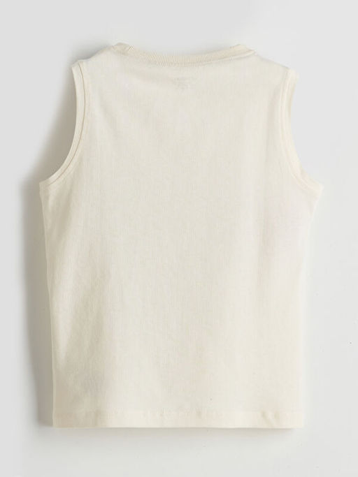 Bisiklet Yaka Bask?l? Erkek ?ocuk Atlet