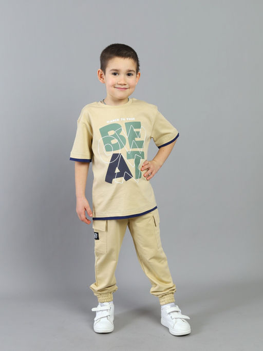 CRB wear / CSKB 64074-31K Футболка для мальчика,песочный/Ex.Cherubino  фото 3