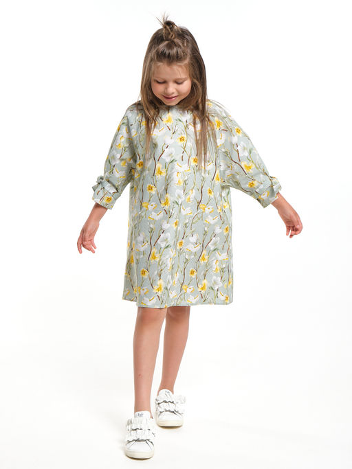 Платье нарядное хлопковое UD 7947 цветы - Mini maxi фото 6