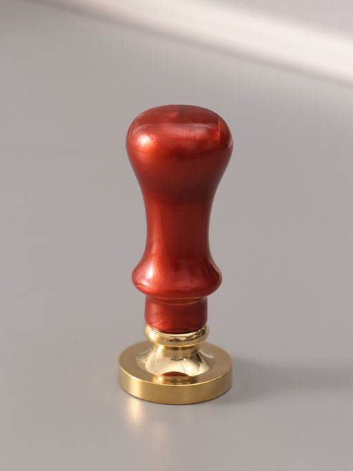 Печать для сургуча с пластиковой ручкой «Венок с буквой D», 2.5×2.5×6.3 см