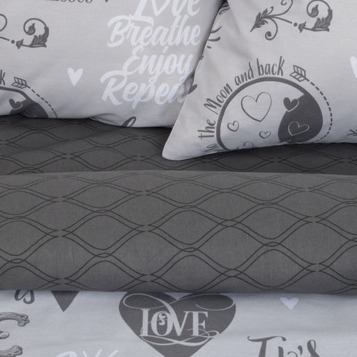 Постельное бельё Этель 2 сп Love 175*215 см, 200*220 см, 70*70 см -2 шт, 100% хлопок, бязь 125 г/м2  фото 12