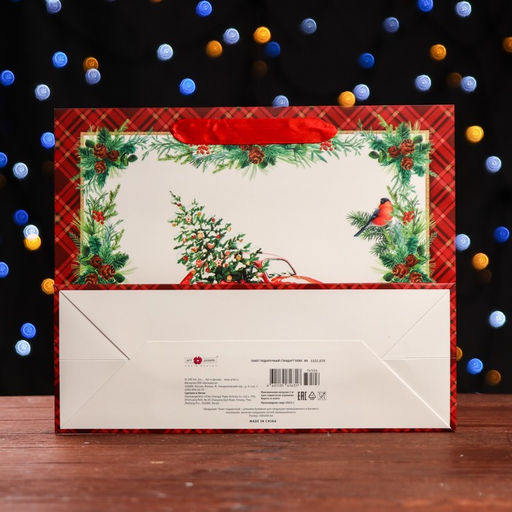 Пакет подарочный Праздничная машинка ,люкс 32 х 26 х 12 см - Simaland фото 2