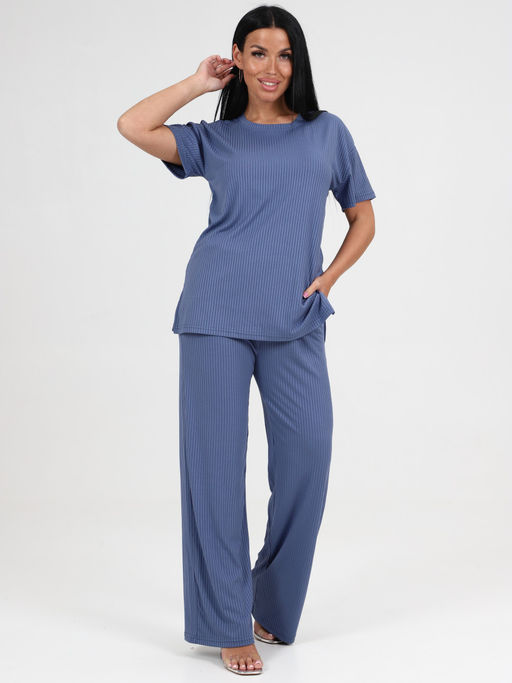 423 ПИЖАМА ЖЕНСКАЯ (брюки) (Индиго) - А-дина фото 3