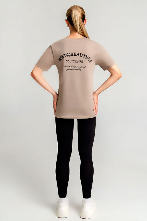 Арт. 21624 Костюм с лосинами 42-50 (5 шт) Цвет:верх- пудра, низ- черный