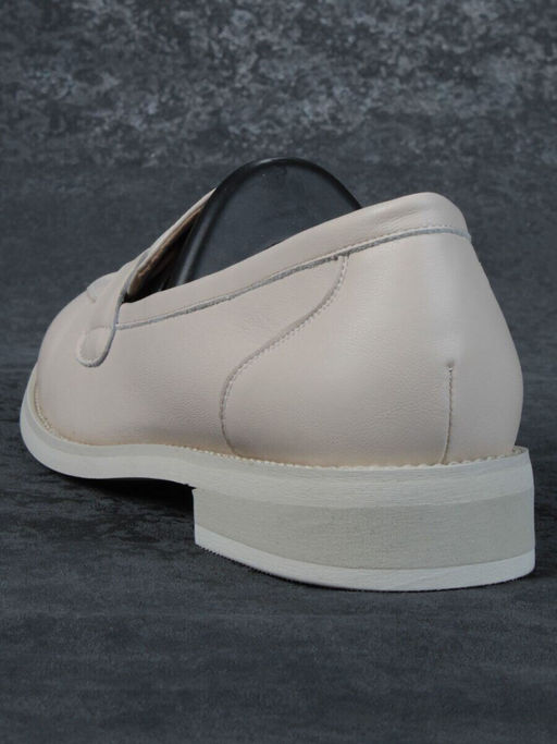 03-DJ32-1 BEIGE Лоферы женские (натуральная кожа)