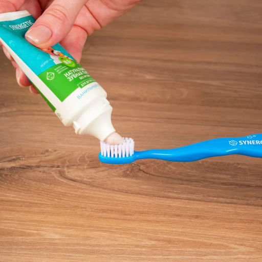 Детская зубная щетка, от 3 до 6 лет, мягкая 1шт. (голубая)