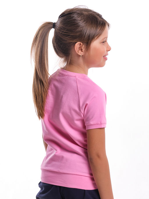 Футболка с принтом для девочки UD 0735 голубой - Mini maxi фото 9