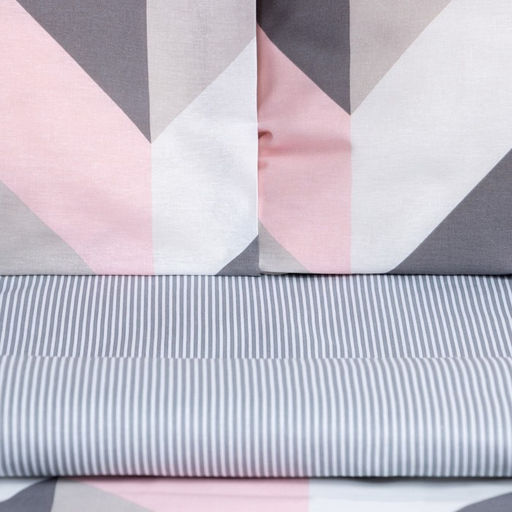 Постельное бельё евро «Этель» Pink illusion, бязь