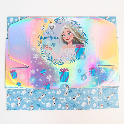 Коробка подарочная складная Happy New year Холодное сердце 31х22х9,5 см - Disney фото 4