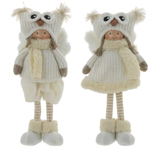 Игрушка набивная "Девочка/Мальчик", L18 W11 H39 см, 2в.