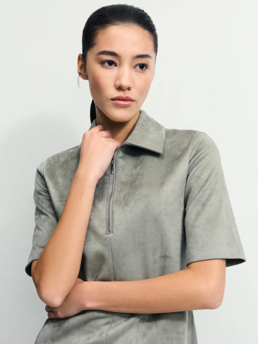 Платье мини из искусственной замши / Zarina