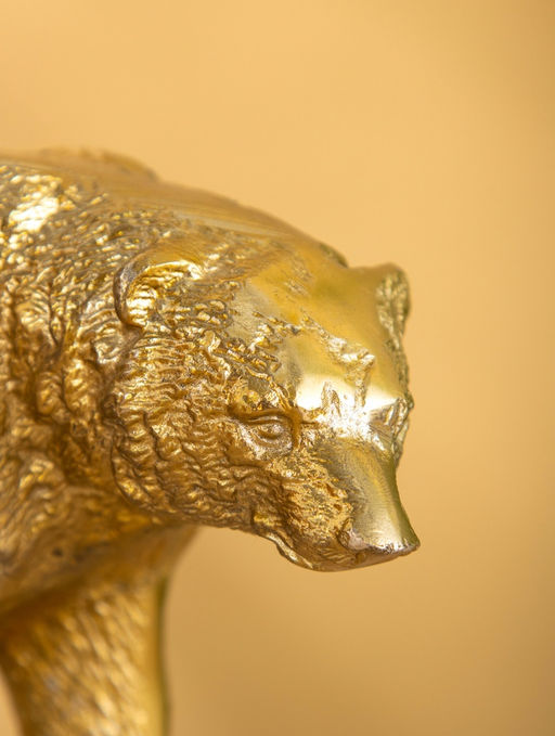 Сувенир с чашей «Медведь» 21.5×10×18.5 см, алюминий