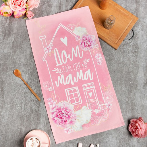 Полотенце «Этель. Дом», 40×73 см, 100% хлопок, саржа 190 г/м²