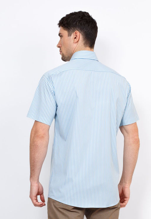 Сорочка мужская короткий рукав GREG Gb241/107/45/Z/1 STRETCH  фото 9