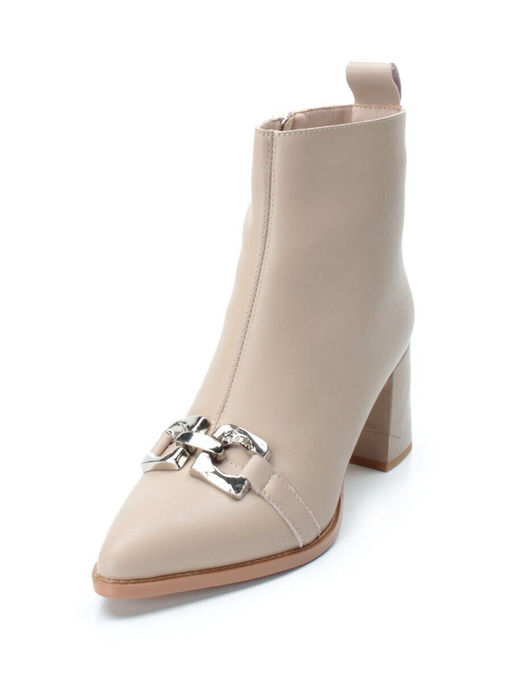 01-PCT167-3 BEIGE Ботинки демисезонные женские - No name фото 5