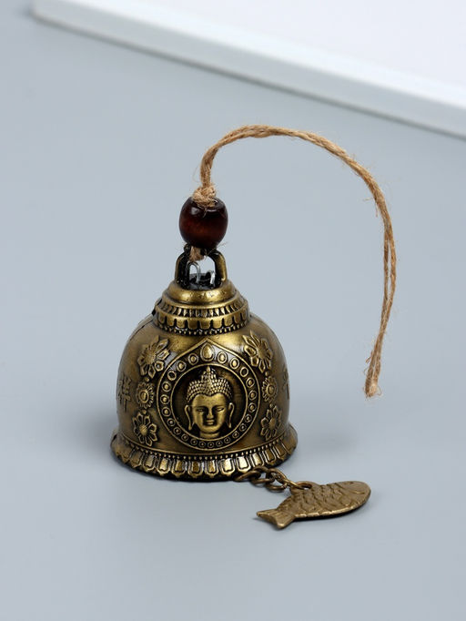 Набор колокольчиков Будда и карп, 2 шт., металл, h=4.8 см d=6 см - Simaland фото 2