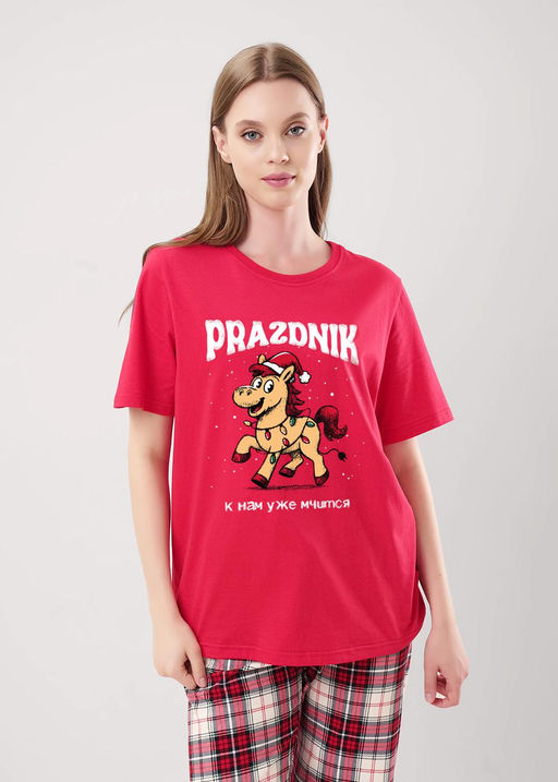 LP15-1199/2 Пижама жен. Новогоднее чудо (ЧЗ)