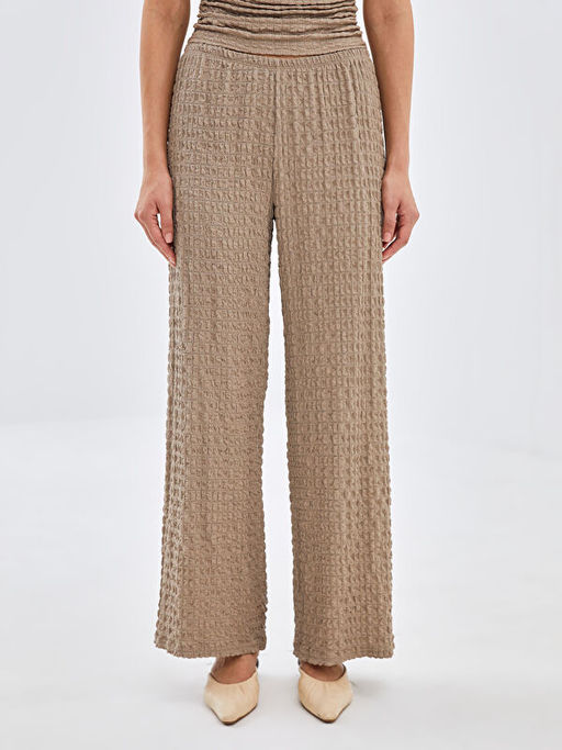 Beli Lastikli Dokulu Kad?n Pantolon