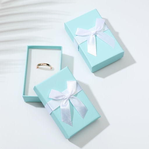 Цена за 6 шт. Коробочка подарочная под набор «Тиффани», 5×8 см, голубая