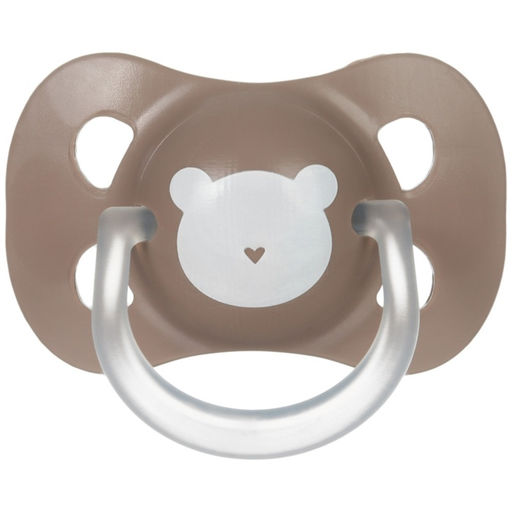 Соска - пустышка латексная классическая «Мишка», от 0 мес., коричневая