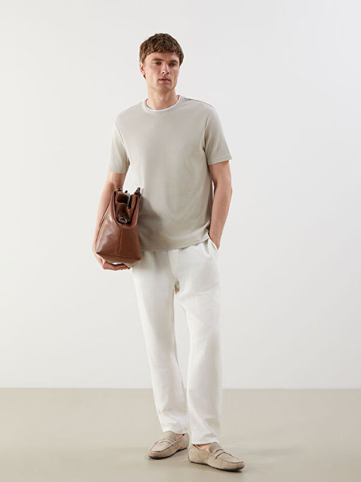 Bisiklet Yaka D?z Erkek Ti??rt