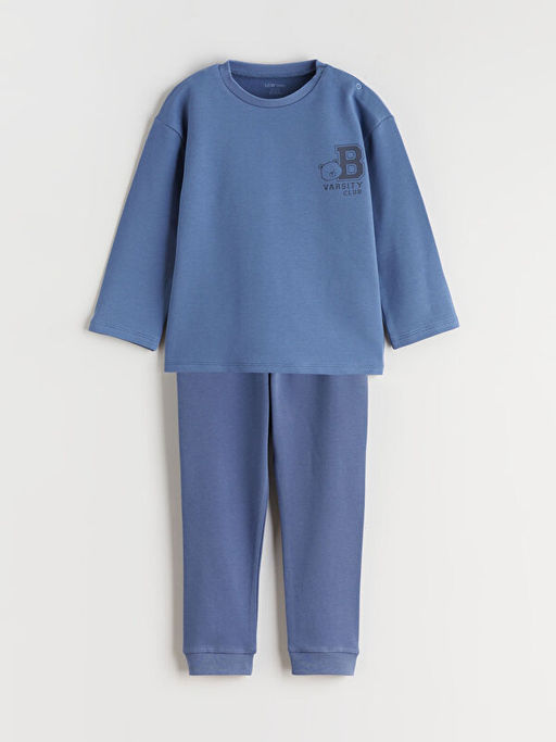 Bisiklet Yaka Erkek Bebek Sweatshirt ve E?ofman Alt?
