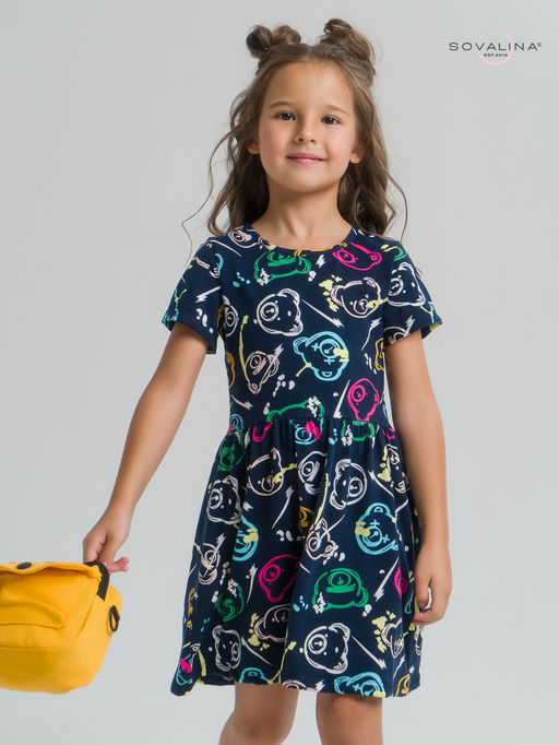 Платье Лето цветные мишки - Sovalina фото 10