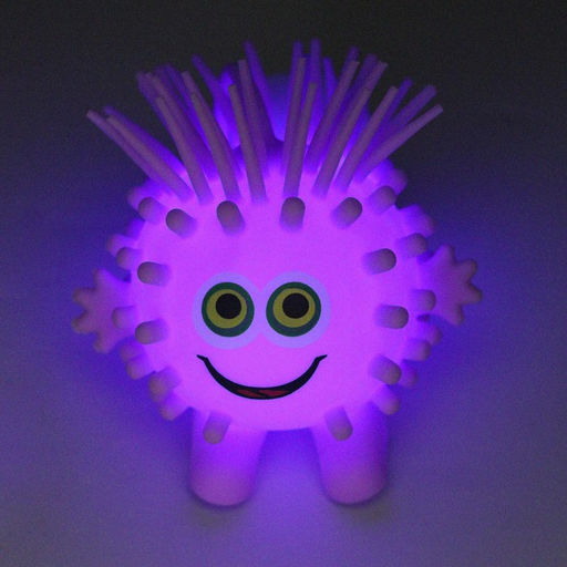 Цена за 3 шт. Ёжка «Глазастик», световой, цвета МИКС