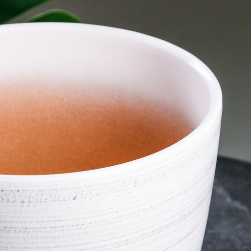 Набор горшков для цветов День, 4 шт., с поддоном, 0.4 / 1 / 2.5 / 5 л, керамика, белые - Simaland фото 3