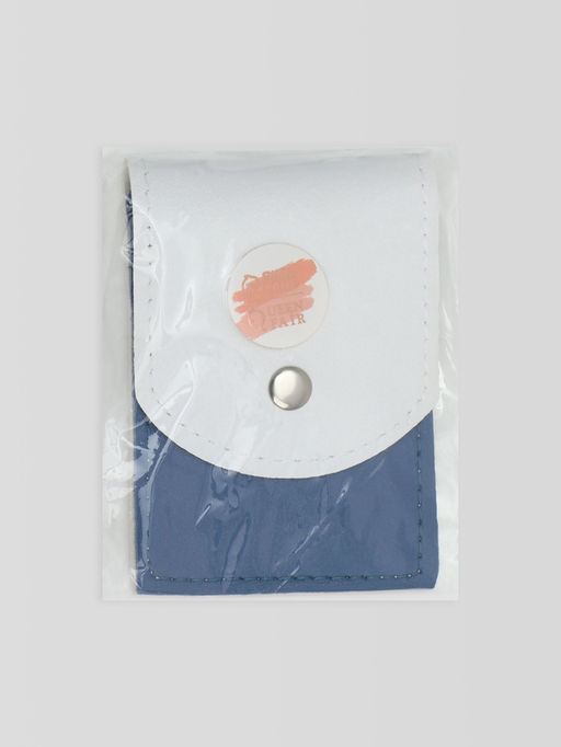 Набор маникюрный, 5 предметов, в футляре, голубой, белый