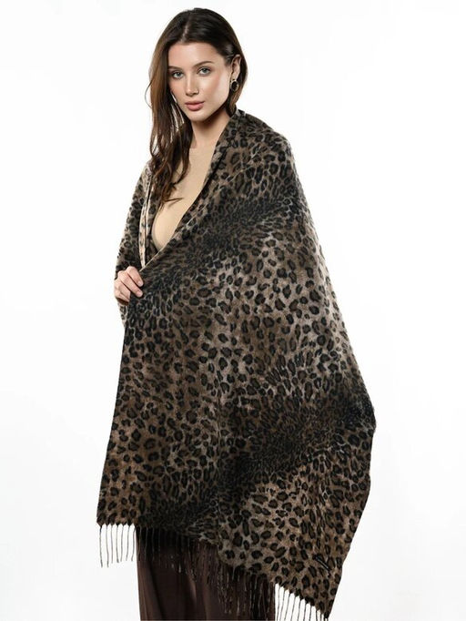 Яркий палантин с анималистичным принтом - Pretty mania фото 7