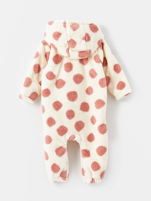 Kap??onlu Uzun Kollu Puantiyeli K?z Bebek Tulum - Waikiki фото 3