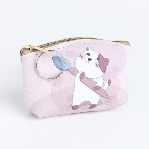 Цена за 2 шт. Кошелёк детский «Котик» Выбражулька, маленький, монетница, МИКС