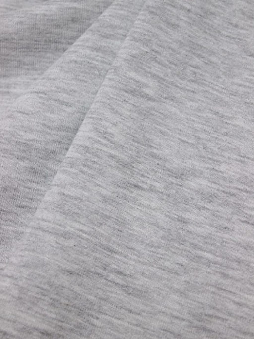 Трикотаж Кулир.гладь цв.Светло-серый меланж, ш.2.00м(1,00м*2, чул),Карде, хл-75%,п/э-25%, 130гр/м.кв - Купава фото 3