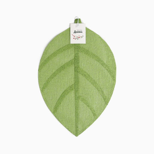 Набор салфеток 2 шт. Доляна Листочки, цв.зеленый, 30*45 см  фото 4
