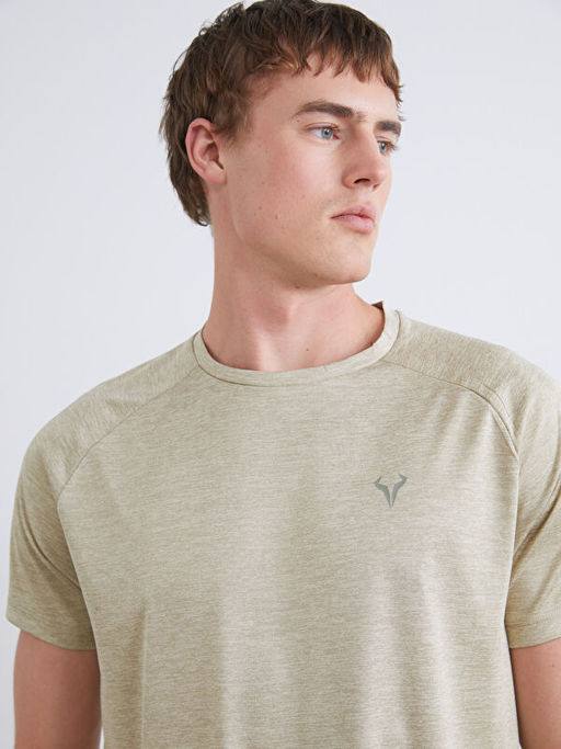 Bisiklet Yaka Erkek Spor Ti??rt