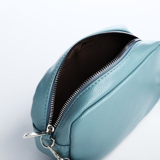 Сумка кросс-боди на молнии, цвет голубой - Simaland фото 6