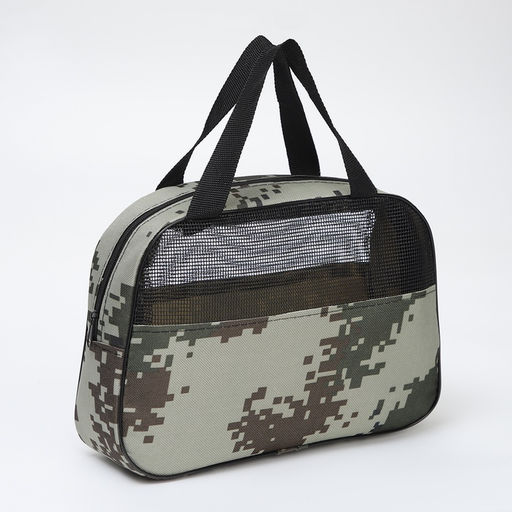 Косметичка на молнии, цвет зелёный/бежевый - Simaland фото 9