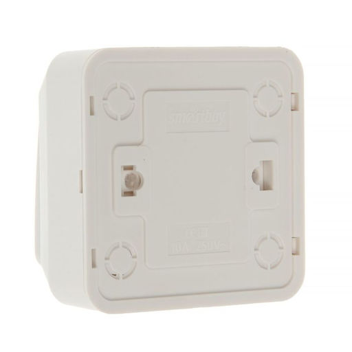 Цена за 2 шт. Выключатель Smartbuy «Юпитер», 10 А, 1 клавиша, наружный, белый