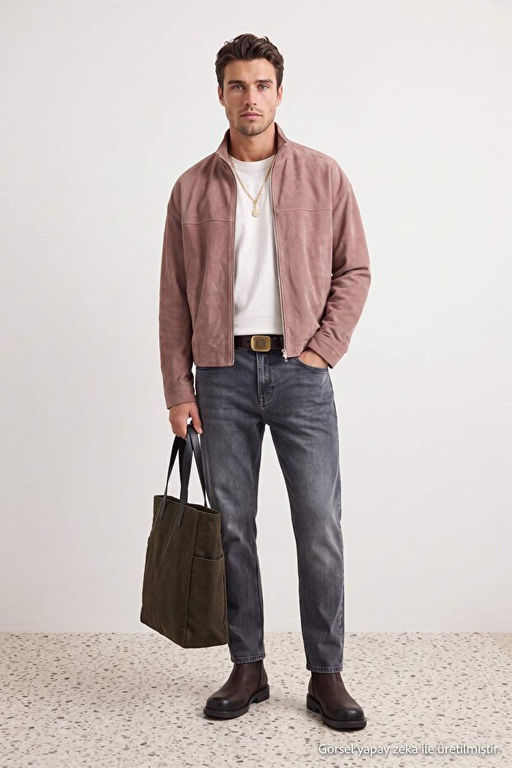 Gri Normal/Regular Fit Erkek Jean TMNAW27JE00007 - Trendyolmilla фото 2