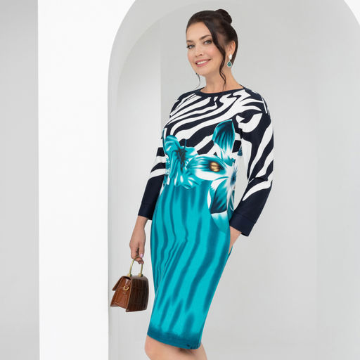 Платье Мыслить позитивно (магия бирюзы) - Charutti фото 4