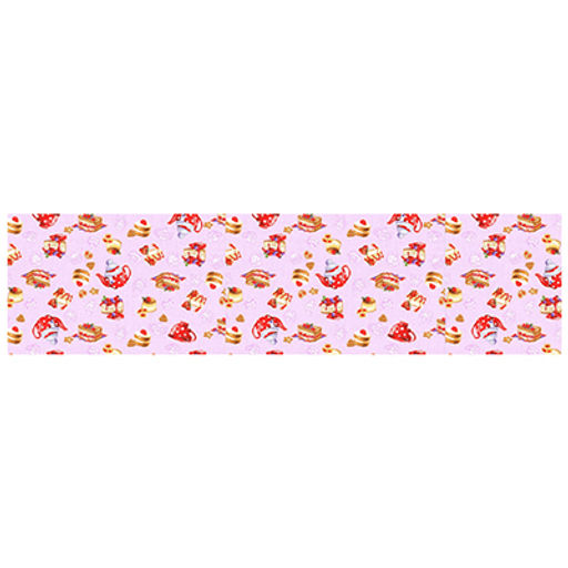 "Десерт" Дорожка на стол рогожка 43х150см, 160г/м2, хлопок 100%, "Домашняя мода" (Россия)