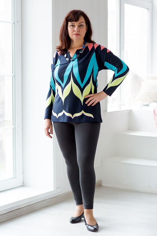 Джемпер женский из милано Юстина синий - Амадэль фото 3