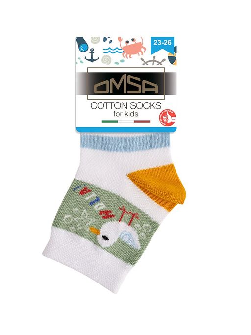 OMSA kids Calzino 21P72 с ажурным переплетением - bianco фото 2
