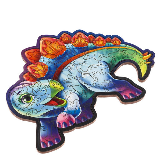 Пазл деревянный фигурный Стегозавр, 67 элементов - Лесная мастерская фото 3